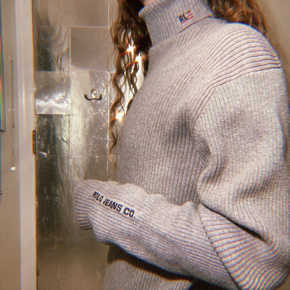 Ralph Lauren Grey Turtleneck Sweater
